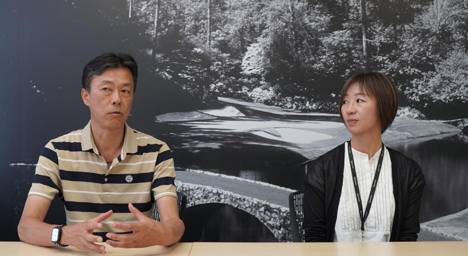 テーラーメイド ゴルフ 導入事例インタビュー風景