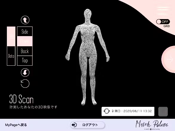 三越伊勢丹の3Dスキャナー活用イメージ