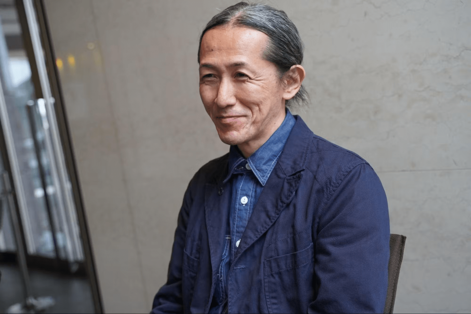 ゴールドウイン 梅田氏へのインタビューカット